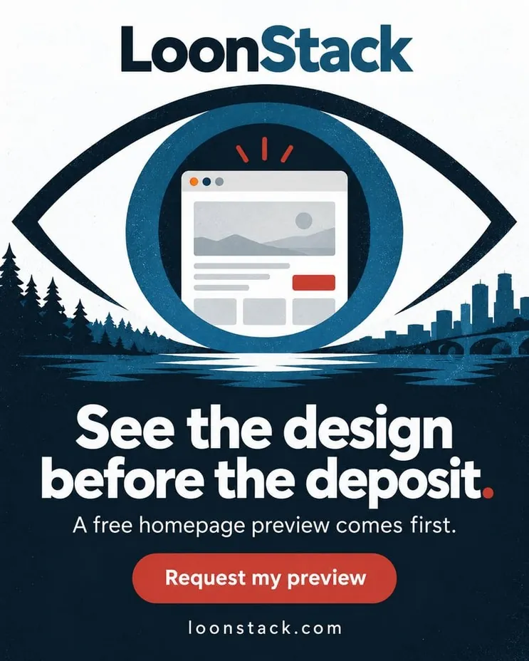 See the design before the deposit. A free homepage preview comes first.